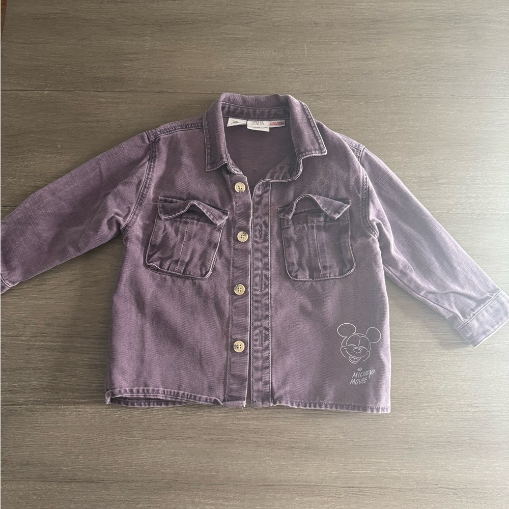 Zara Purple Kids Jean Jacket